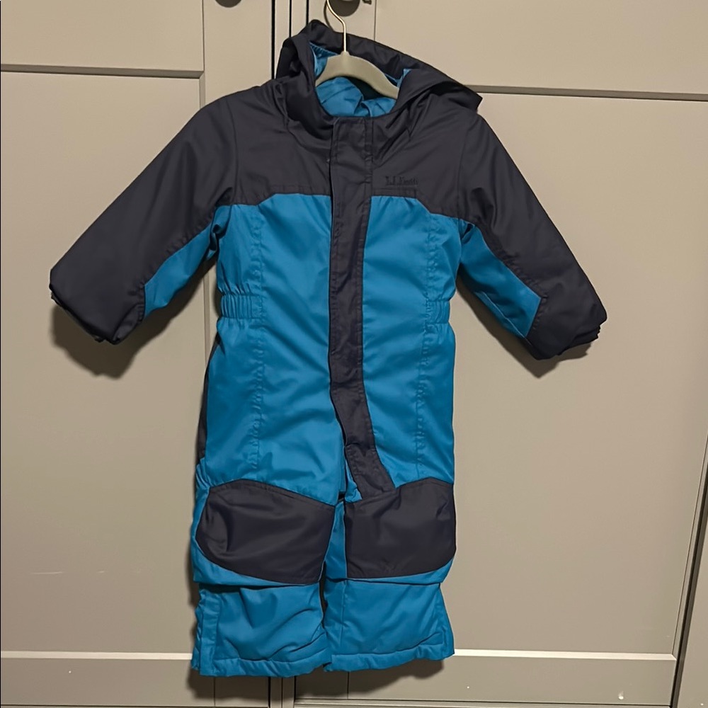 Llbean Blue Hooded Snowsuit 12-18